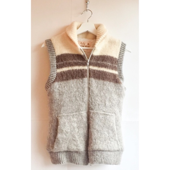 Vintage Jackets & Blazers - Vintage Wool Icelandic Vest Size Small